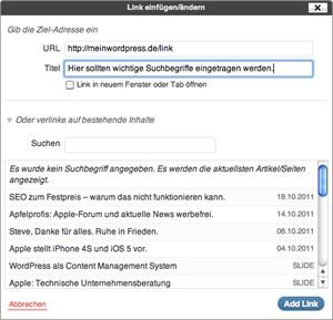 SEO für Links: URLs in WordPress für Suchmaschinen optimieren