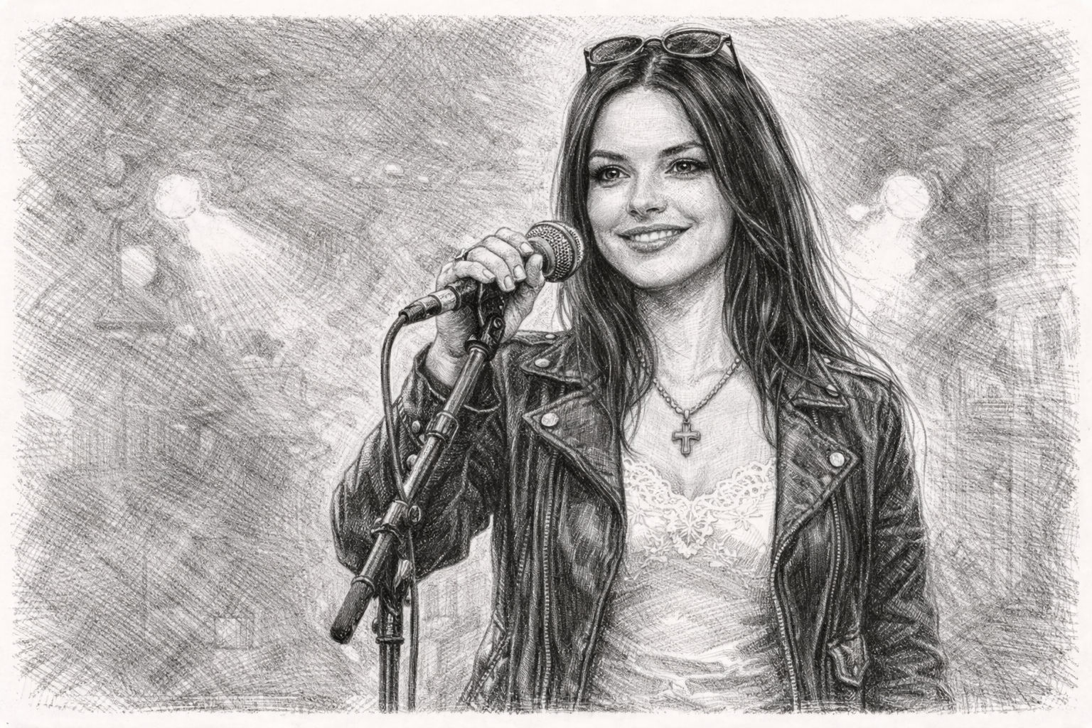 Cosma Shiva Hagen auf der Bühne