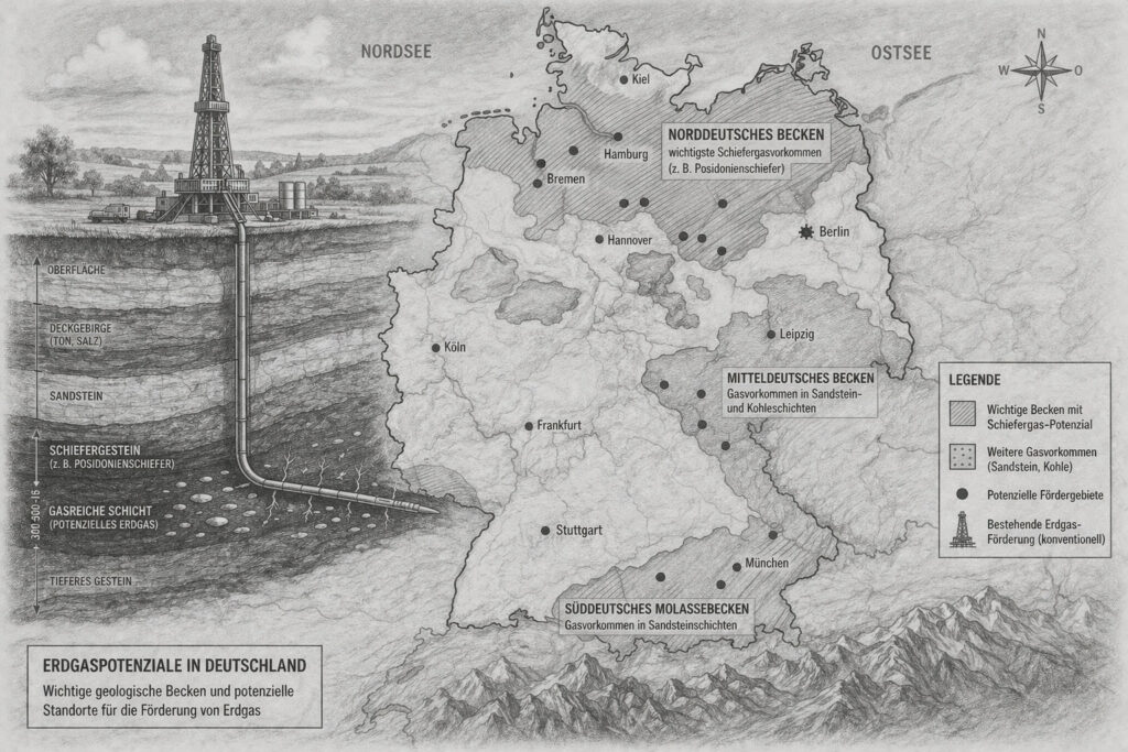 ГРП на природном газе и энергетическая политика - Запасы природного газа в Германии