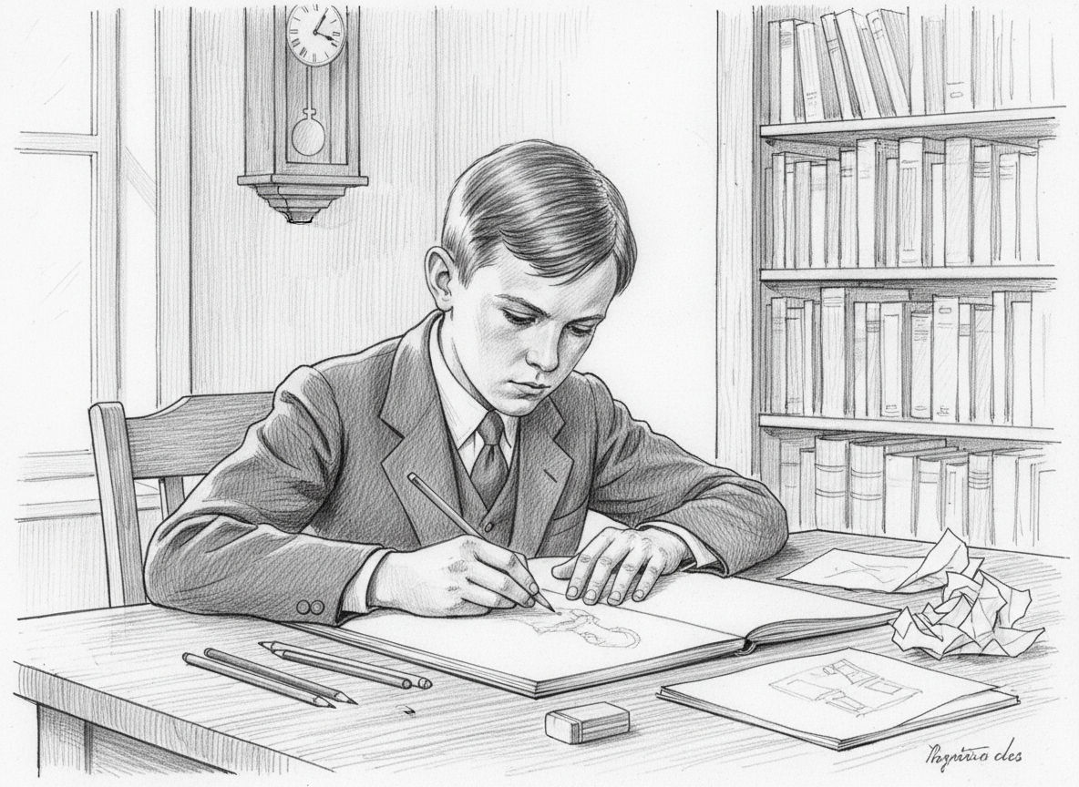 Loriot: Zeichnen in der Kindheit