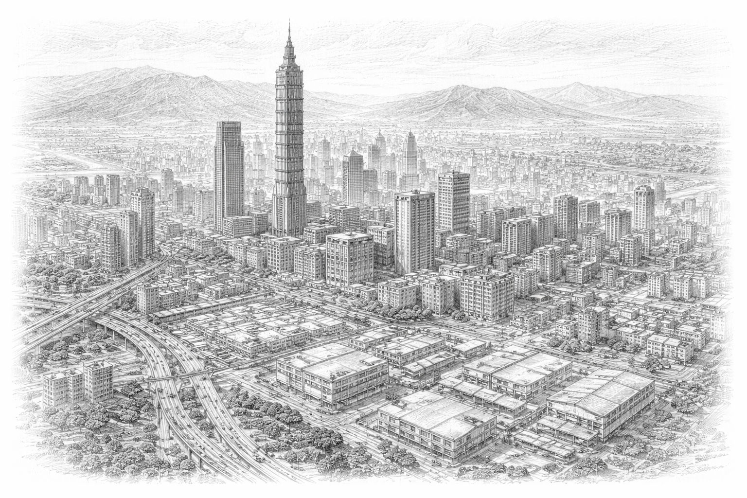 Taipei - Tayvan'da modern endüstri