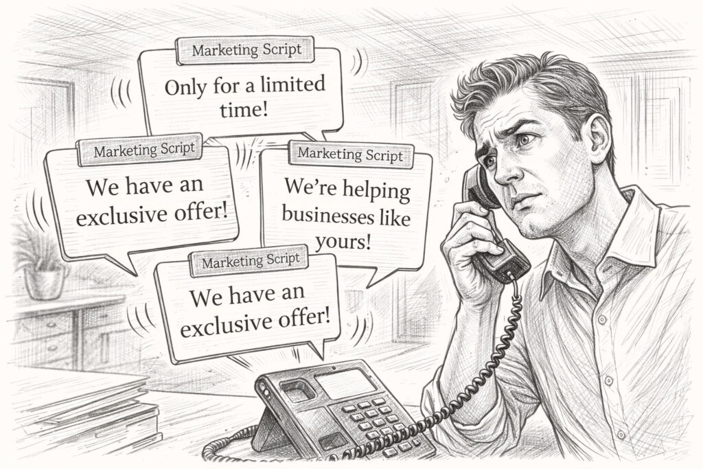 Telephone call with the AI