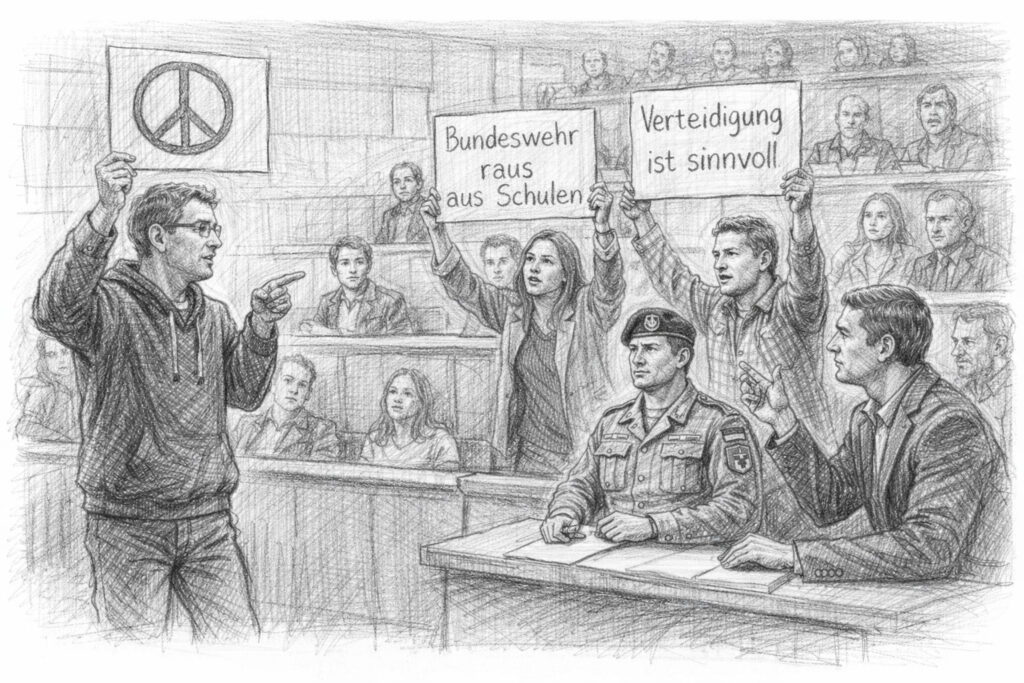 Débat sur l'armée allemande dans les écoles