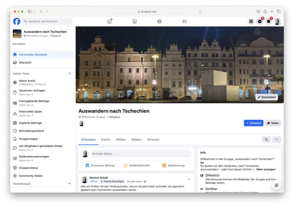 S'expatrier en République tchèque - Groupe Facebook