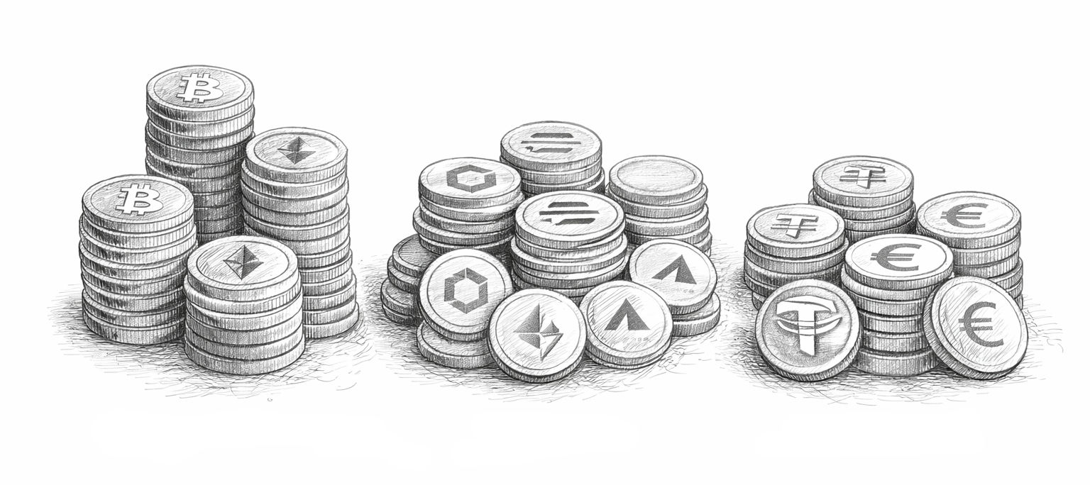 Kryptowährungen, Coins und Stablecoins