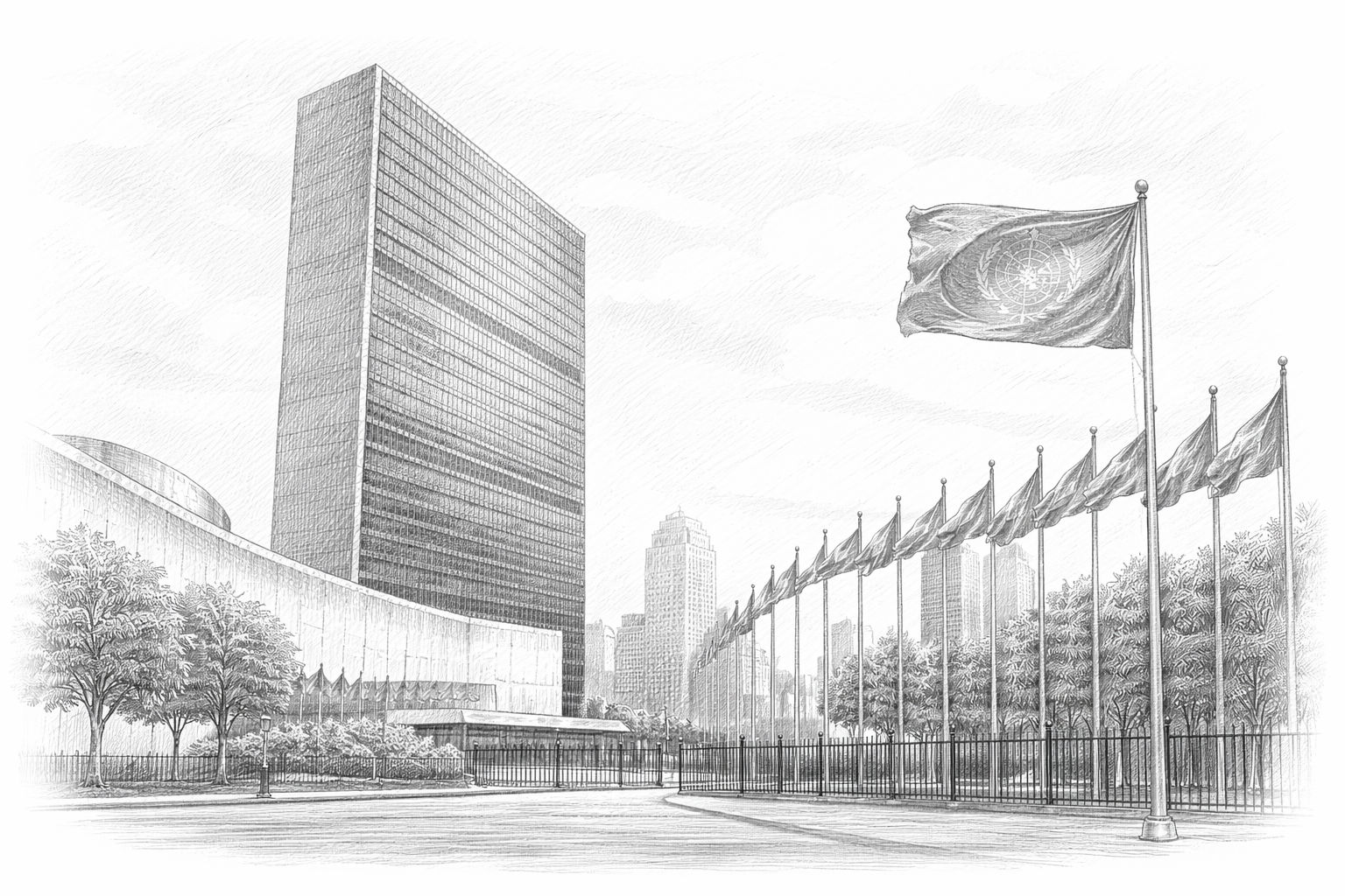 Bâtiment de l'ONU à New York